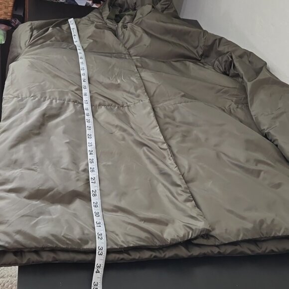 ASPESI Forest Hooded Padded Design Lightweight Construction Coat Size Medium - Picture 16 of 16